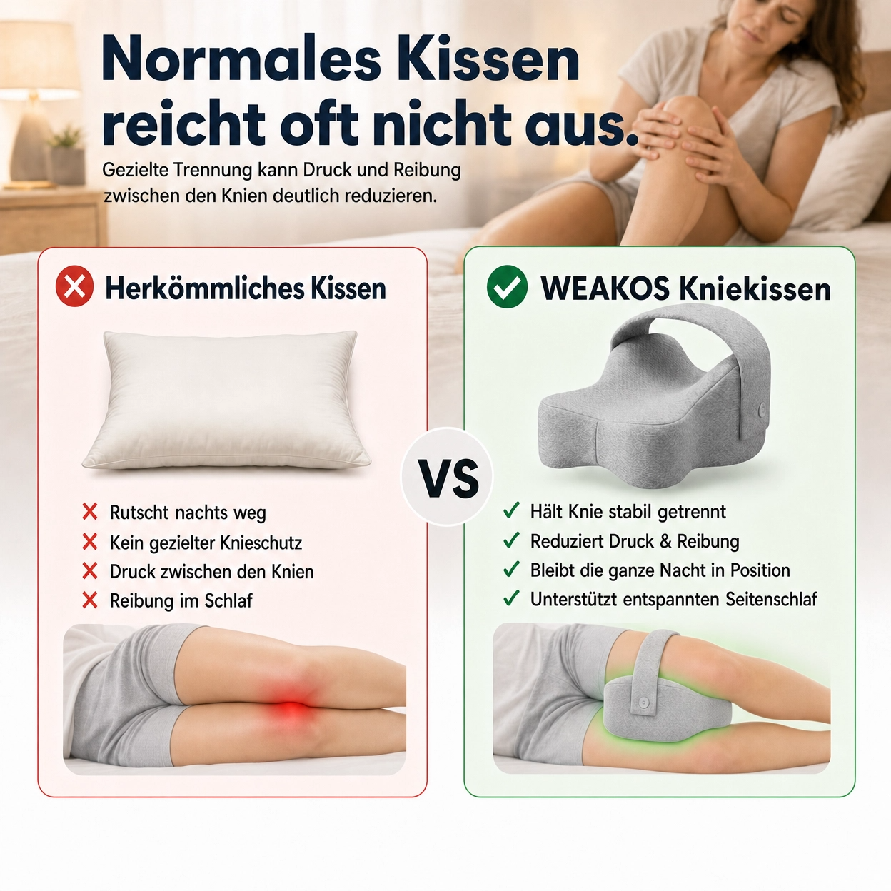 Weakos Orthopädisches Kniekissen